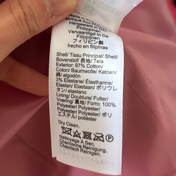 J. Crew Collection Willa blazer in tipped stretch velvet Dragonfruit size 00 - Picture 9 of 9